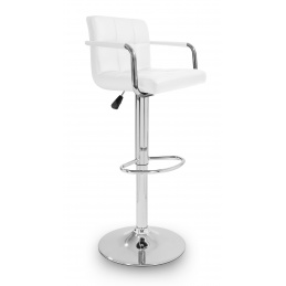 Aga Bar stol z nasloni za roke Bela 2DAZ232 - II. Kakovost