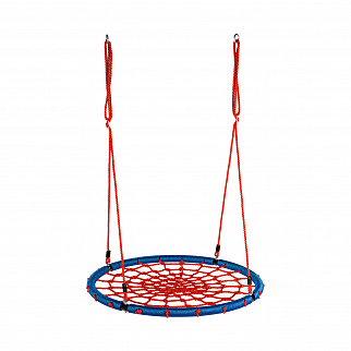 Aga Viseči gugalni obroč 100 cm Modro-rdeč 6DZ078 - II. KAKOVOST