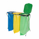 Aga Stojalo za vreče za smeti 3x120 l Rumena, Modra, Zelena