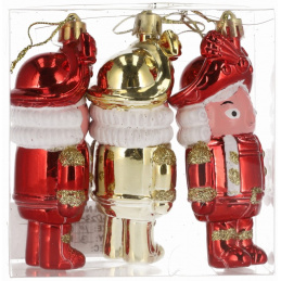 Božični okraski vojaki 3 kosi za praznike