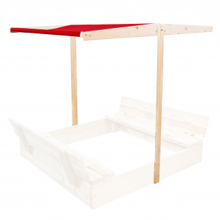 Aga Streha za otroško peskovnik 120x120 cm Rdeča