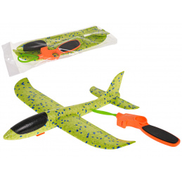 Polistirensko letalo z ročnim katapultom zeleno