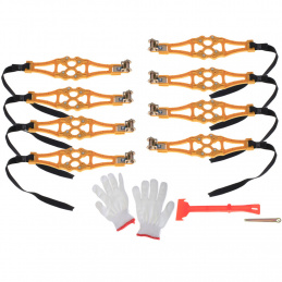 Snežne verige proti zdrsu pokrovi koles snežne pnevmatike 8 kosov