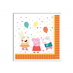 Peppa Pig Papirnati prtički Pujsa Pepa 33x33cm 16 kos