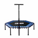 Aga FITNESS Trampolin 130 cm Modra + ročaj