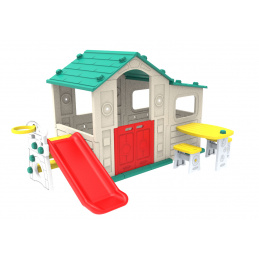 Velika hiša s predsobo 4v1 zelena streha