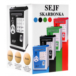 Otroška hranilnica 3+ modra Varčevanje denarja + učenje podjetništva