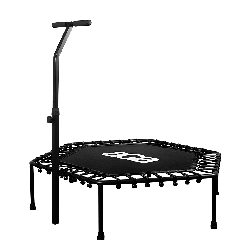 Aga FITNESS Trampolin 130 cm Črna + ročaj 6SAF054 - II. KAKOVOST