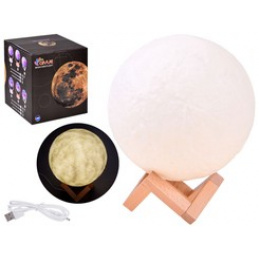 3D LED Svetilka Barvna luna 18cm ZA3826