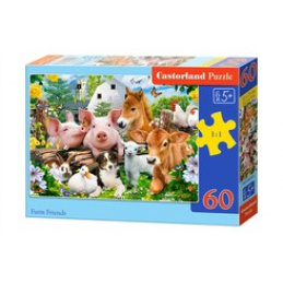 CASTORLAND Puzzle 60 kosov - Prijatelji s kmetije