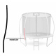 Aga Stojna palica za trampolin EXCLUSIVE 180/250/305/366 cm - spodnji del