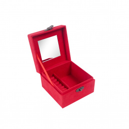 Aga Škatlica za nakit 12,2x12,2x8,5 cm Rdeča