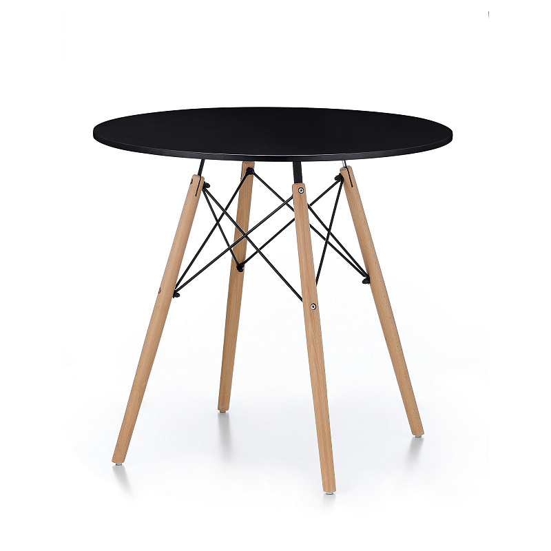 Aga Jedilna miza 80 cm Črna 6DAZ390 - II. KAKOVOST