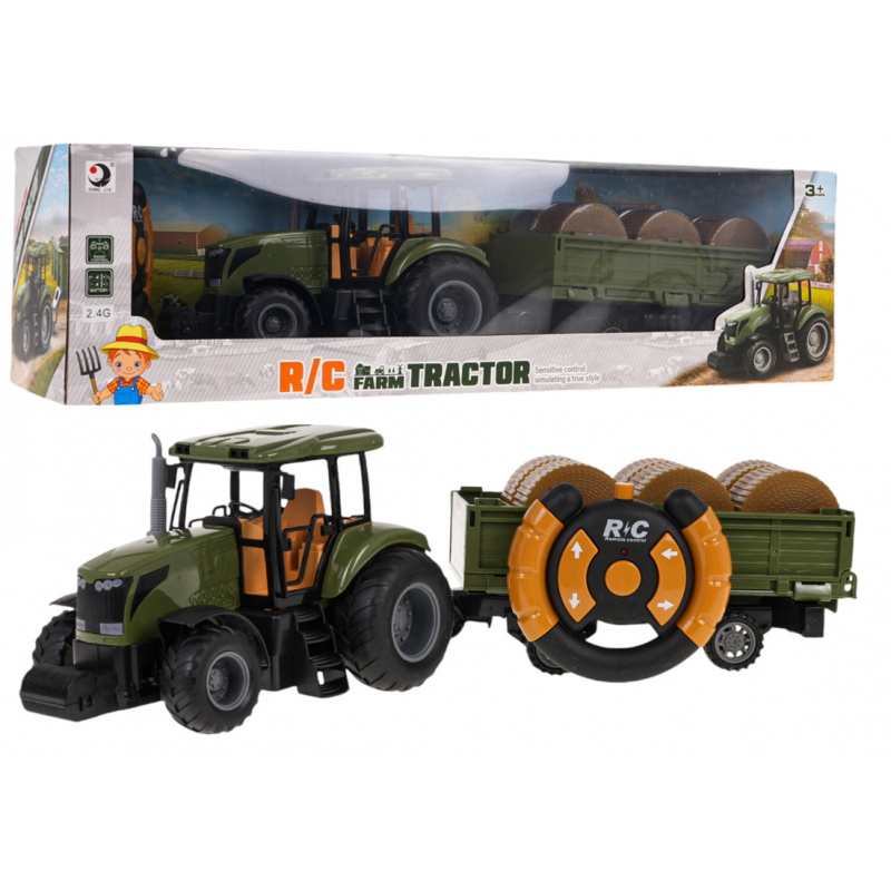 Traktor s prikolico Zeleni R/C