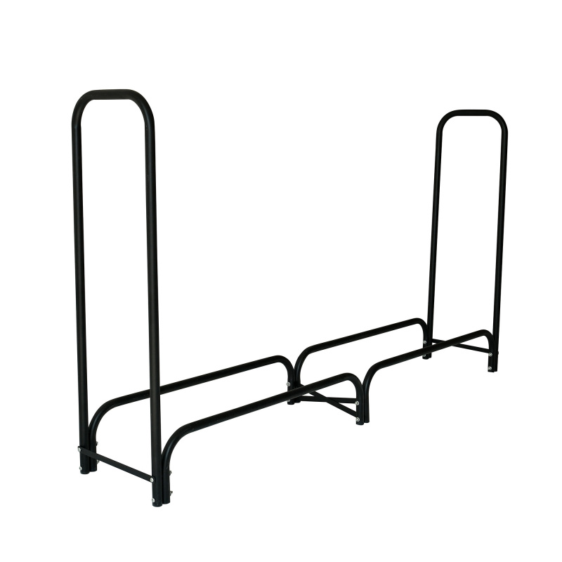 Aga Stojalo za drva 200x36x116 cm Črna