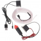 LED ambientalna osvetlitev za avto / avto USB / 12V trak 5m bela