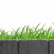 Aga Plastična palisada 390 cm Siva