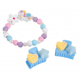 Komplet Nakit Samorog Beli Cvet