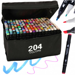 Obojestranski alkoholni označevalci v etuiju 204 kos