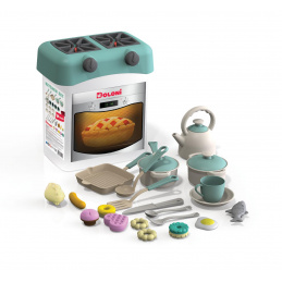 Doloni Plastična kuhinja Turkizna + dodatki 34 kos