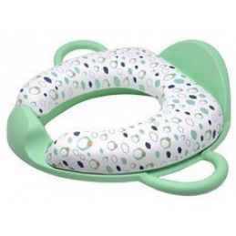 Mehka prevleka za toaletni sedež z ročaji 18m+ POUPY Zelena