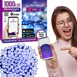 1000 LED LUČI HLADNA BELA - NADZOR S TELEFONOM